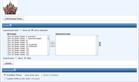 My Box Office Settings